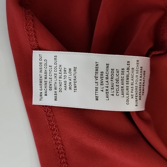 Cleo Women's Rose Pink Short Sleeves Top Loop Cutout Neckline Drapy Size XL - Picture 7 of 11